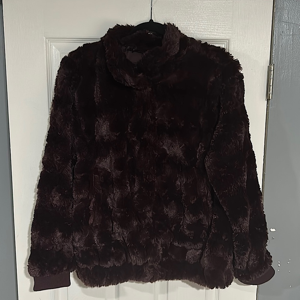 Sanctuary Mock Neck Chubby Dark Shiraz Jacket Never Worn Brand New with Tags